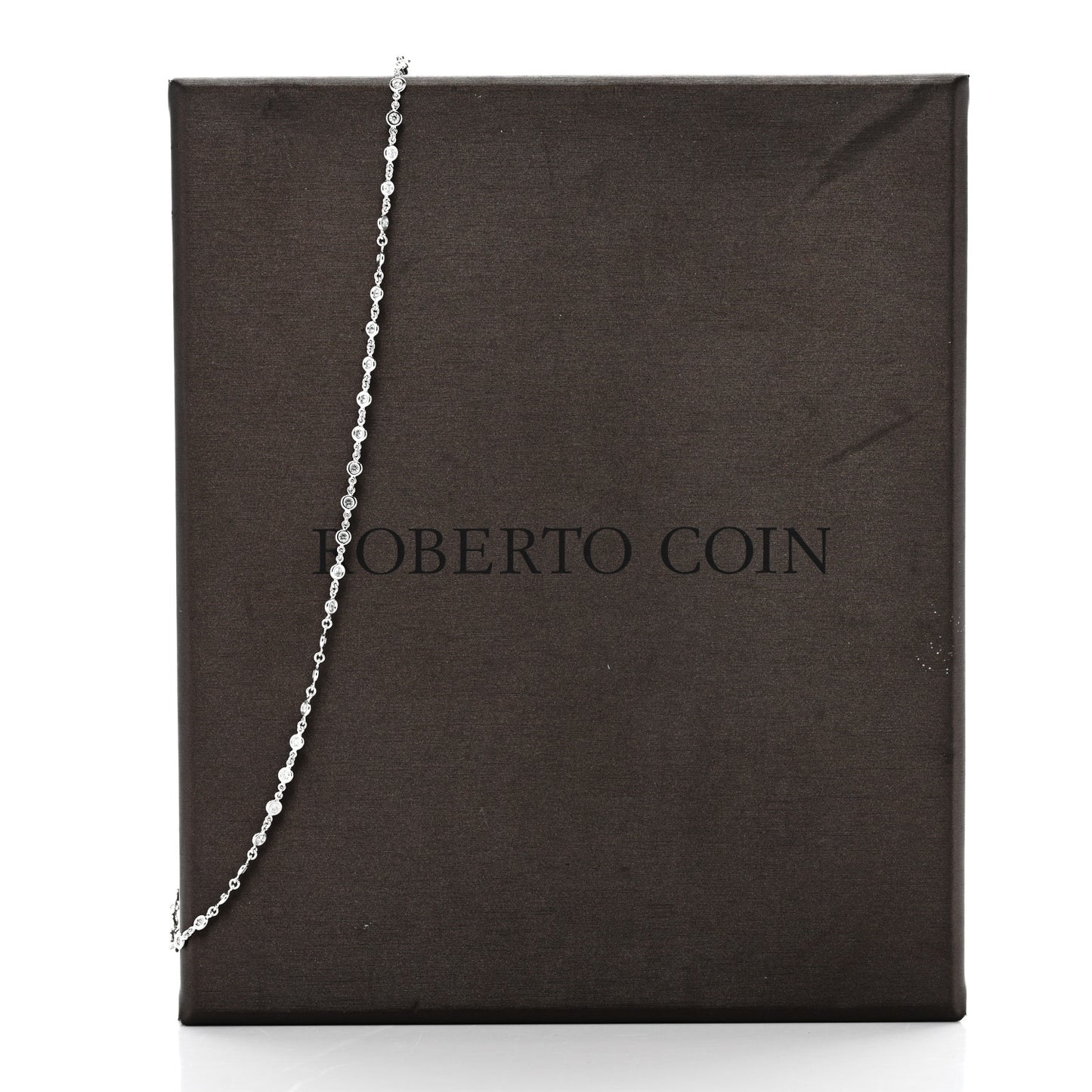 18K White Gold Diamond 2.25ctw Diamonds By The Inch Continuous Station Necklace
