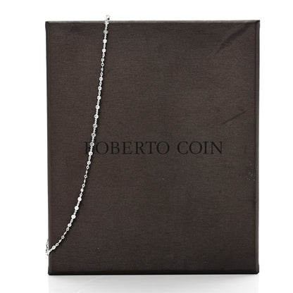 Roberto Coin 18K White Gold Diamond 2.25ctw Diamonds By The Inch Continuous Station Necklace 5 of 5