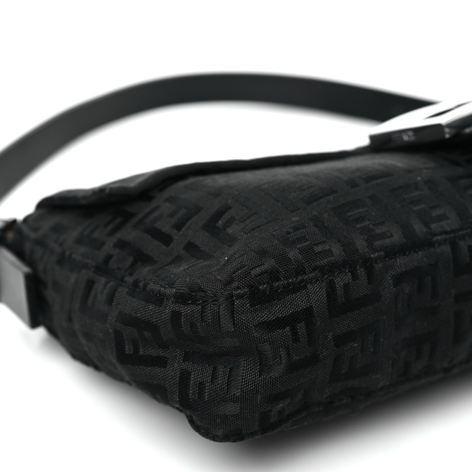 Fendi Zucchino Baguette Black 10 of 11