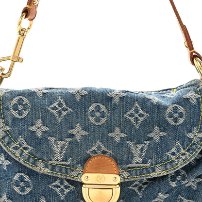 Louis Vuitton Monogram Denim Mini Pleaty Blue 8 of 13