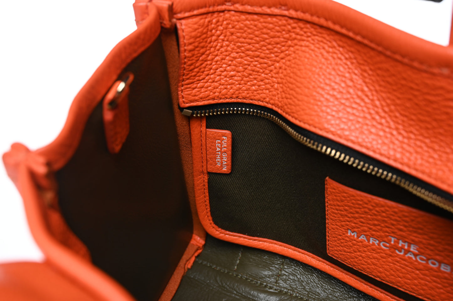 Grained Calfskin Small The Tote Bag Dragon Fire