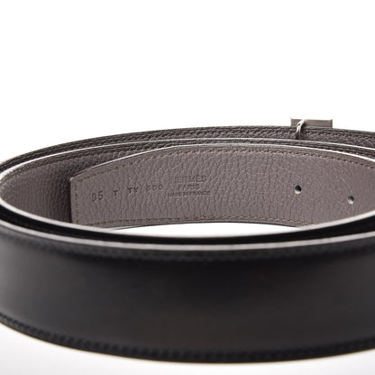 Hermes Box Togo 32mm H Belt 95 Black Etain 5 of 7