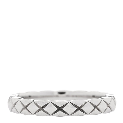 Chanel Platinum Diamond Mini Coco Crush Ring 49 4.75 3 of 5