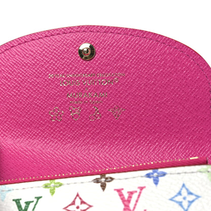 Louis Vuitton LV X TM Monogram Multicolor Rosalie Coin Purse White Kawaii Pink 6 of 7
