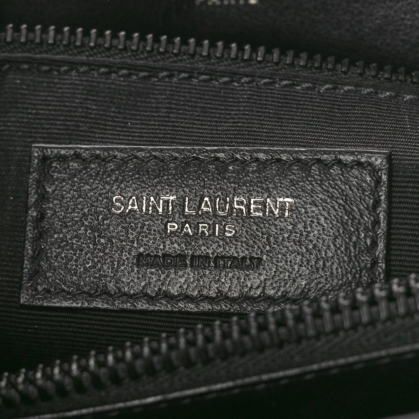 Calfskin Y Quilted Monogram Monochrome Medium Loulou Chain Satchel Black