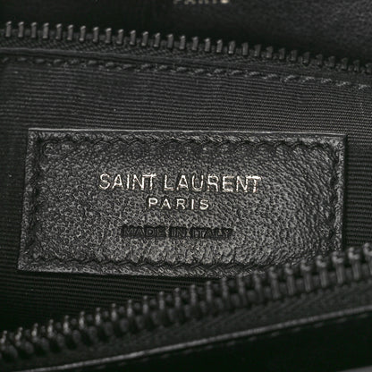 Saint Laurent Calfskin Y Quilted Monogram Monochrome Medium Loulou Chain Satchel Black 7 of 11