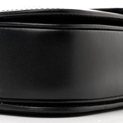 Celine Canvas Calfskin Triomphe Embroidered Medium Triomphe Bag Black 11 of 11