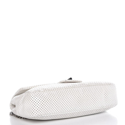 Chanel Lambskin Perforated Drill Flap White 4 of 8