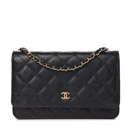 Chanel Caviar Quilted Wallet On Chain WOC Black 1 of 11
