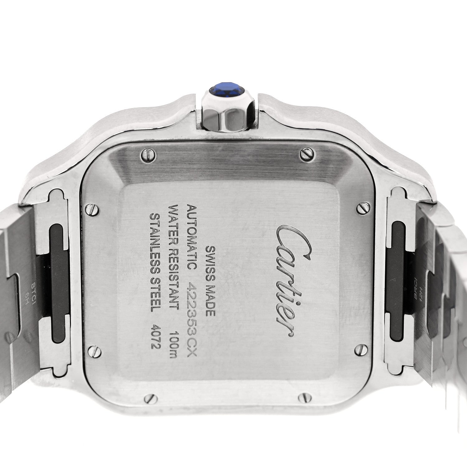 Cartier Stainless Steel 39.8mm Santos De Cartier Automatic Watch 4 of 5