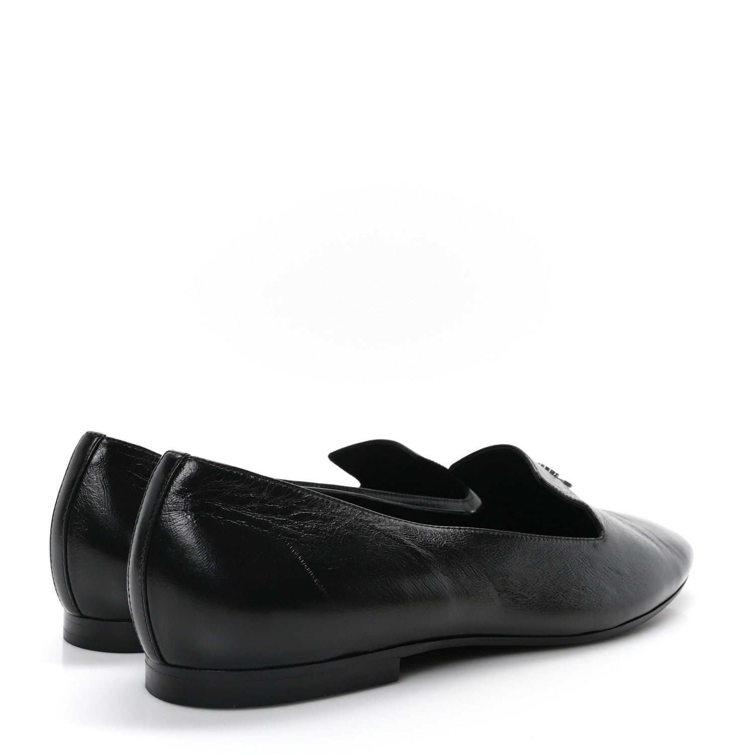 Chanel Lambskin CC Loafers 41 Black 8 of 19