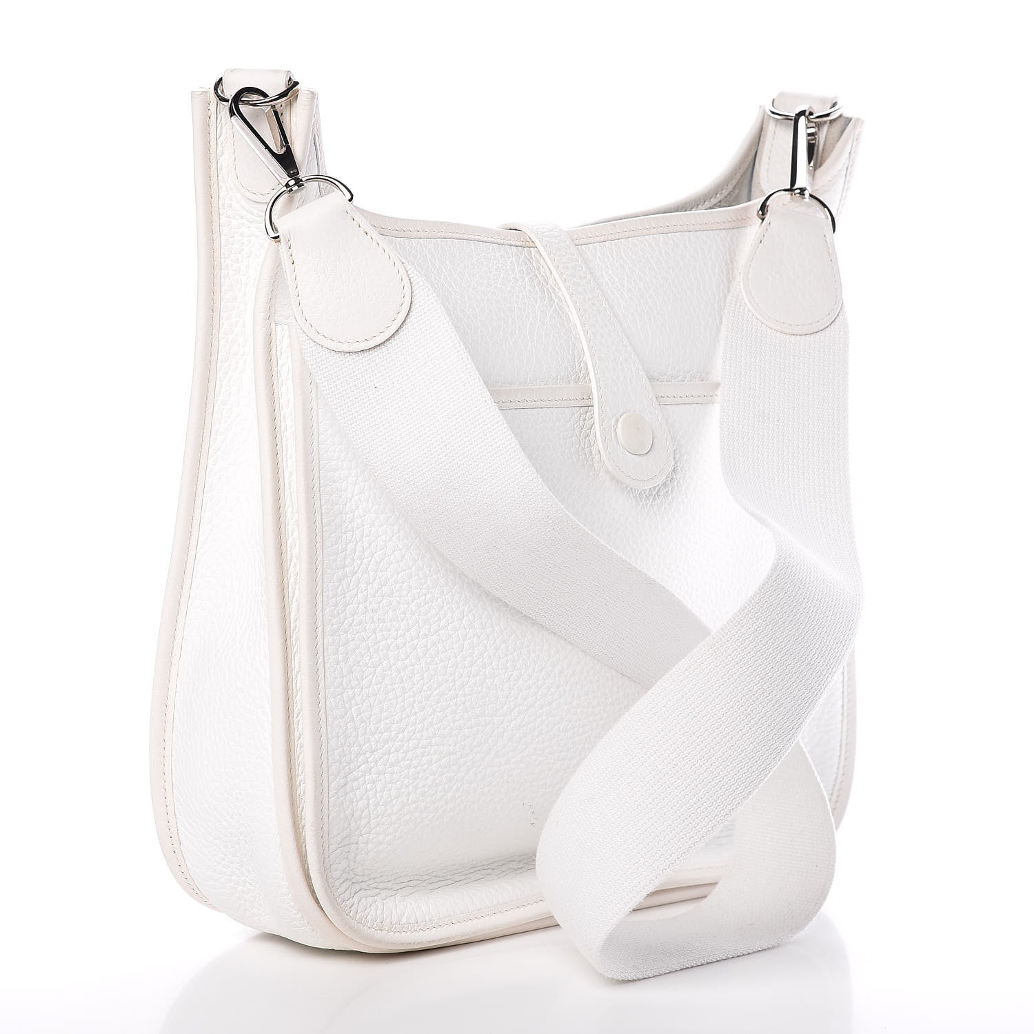 Hermes Taurillon Clemence Evelyne II PM White 3 of 20