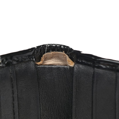 Burberry Patent Supernova Check Compact Wallet Black 13 of 13