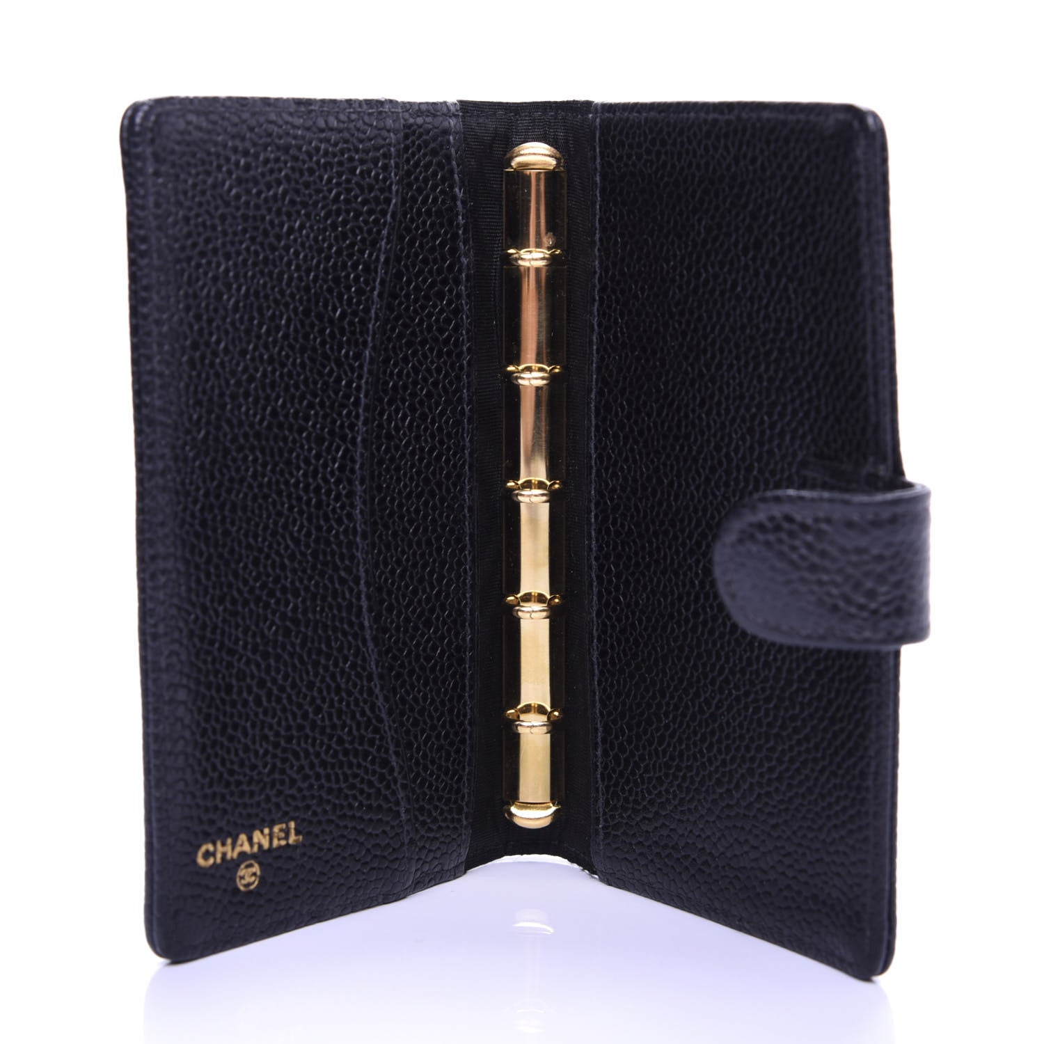Chanel Caviar CC Small Ring Agenda Planner Black 5 of 7
