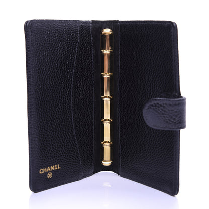 Chanel Caviar CC Small Ring Agenda Planner Black 5 of 7