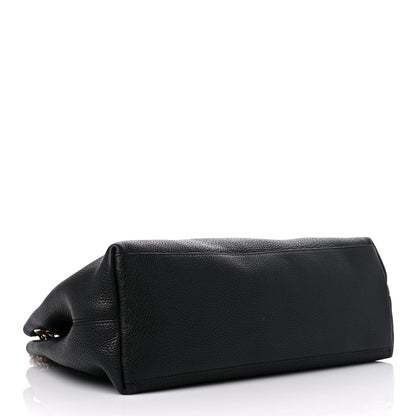Gucci Pebbled Calfskin Medium Soho Chain Shoulder Bag Black 4 of 15