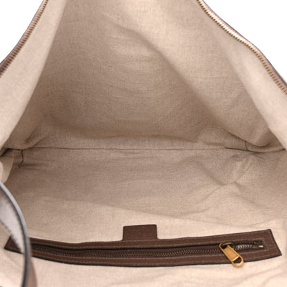 Gucci GG Supreme Monogram Web Ophidia Half Moon Hobo Brown 5 of 10