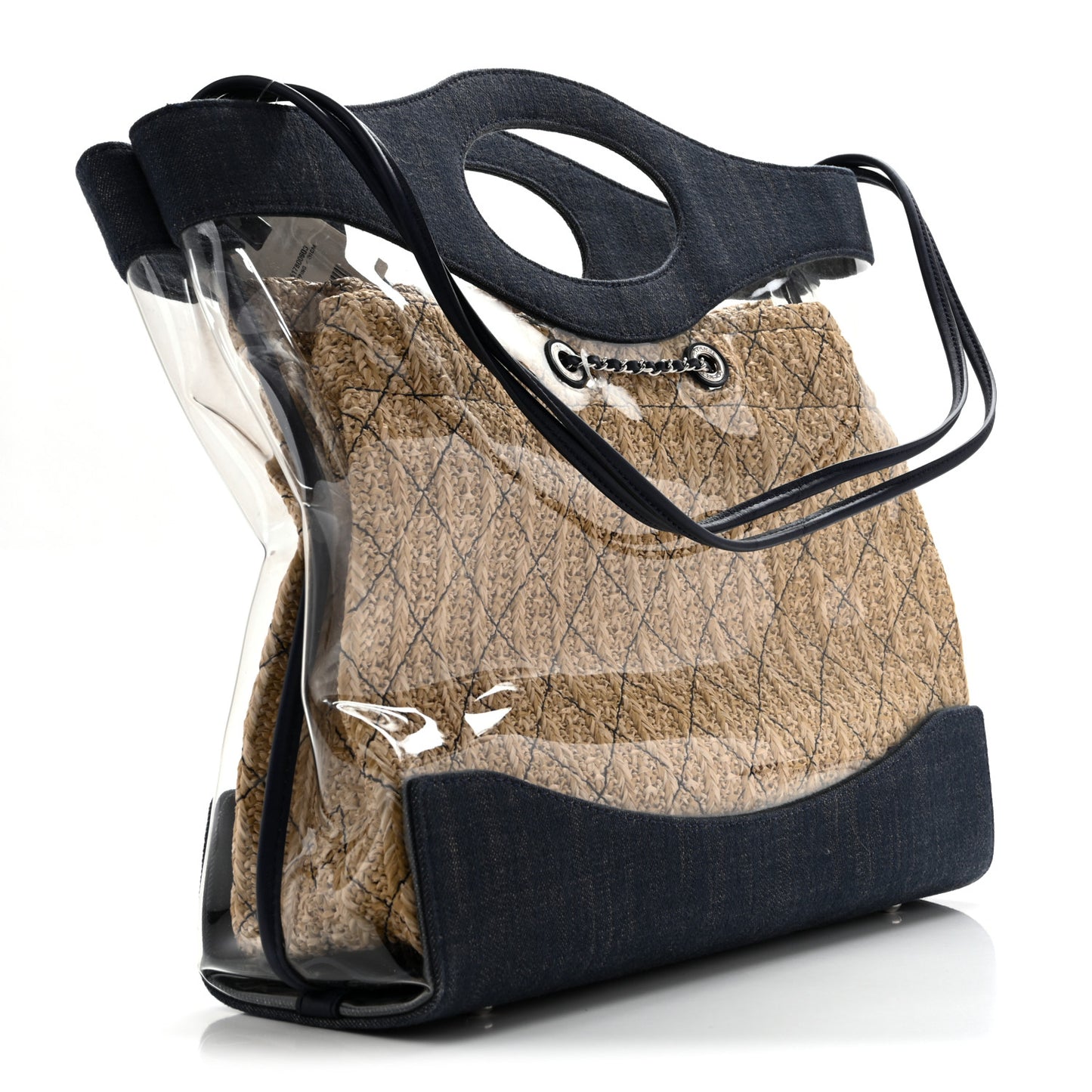 Denim PVC Chanel 31 Bag Blue