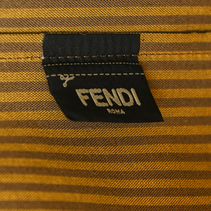 Fendi Zucca Spalmati Small Roll Tote Tobacco Yellow 7 of 10