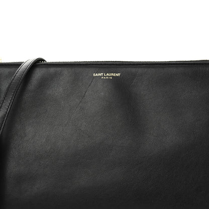 Saint Laurent Calfskin Teen Monogram Crossbody Bag Black 8 of 10