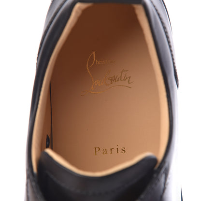 Christian Louboutin Calfskin Mens Louis Junior Spikes Flat Sneakers 45 Black 8 of 11