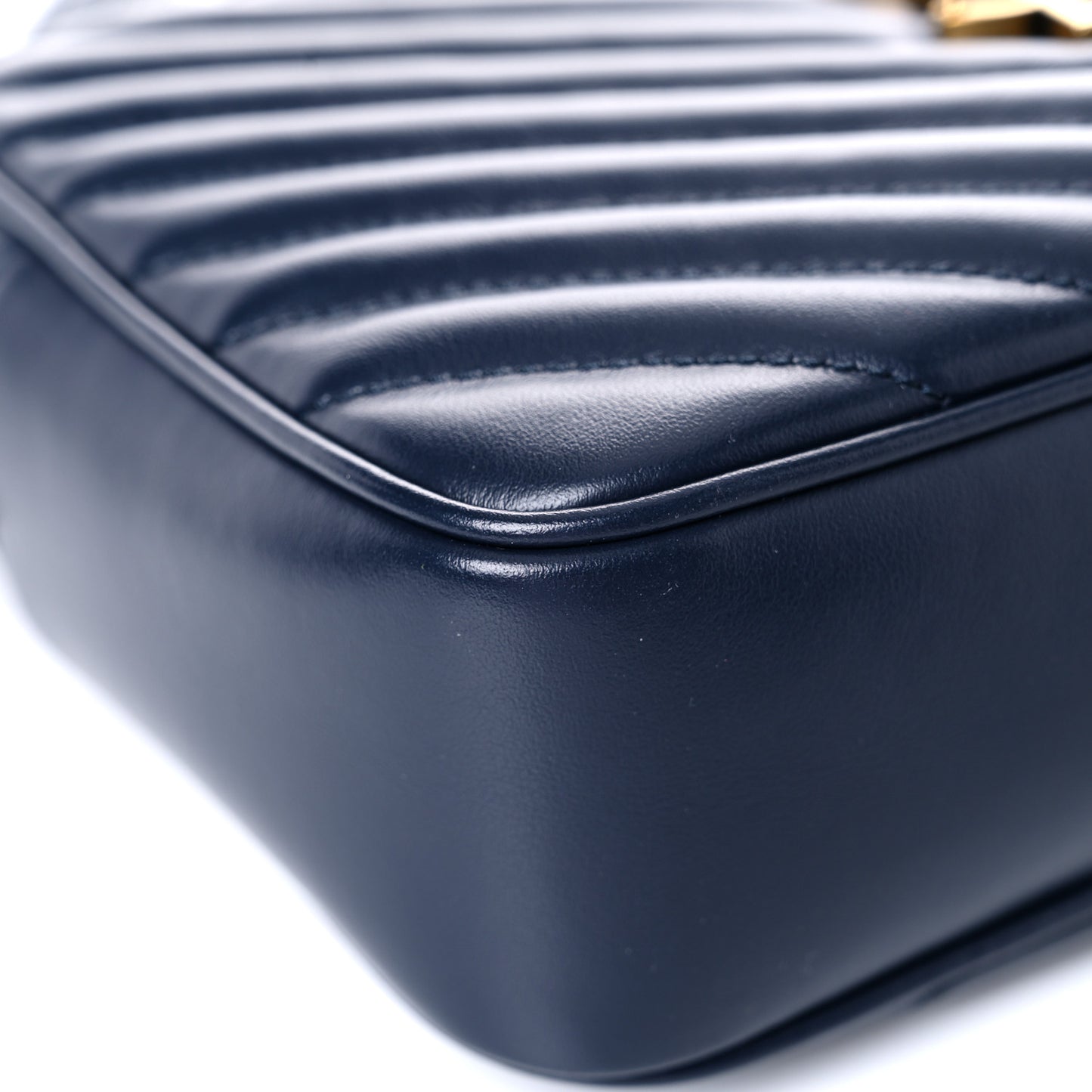 Calfskin Matelasse Monogram Lou Camera Bag Deep Marine