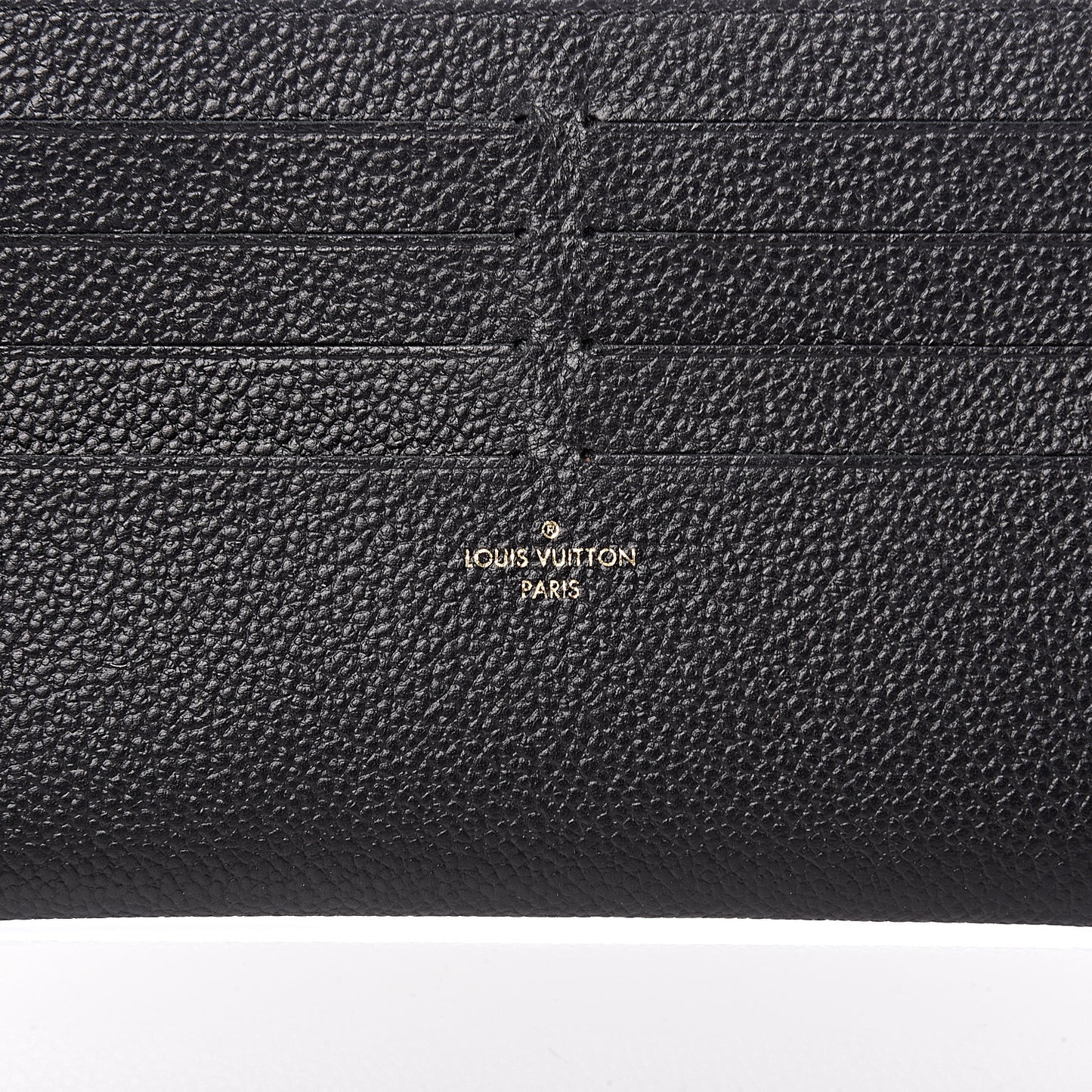 Calfskin Felicie Chain Wallet Card Holder Insert Black