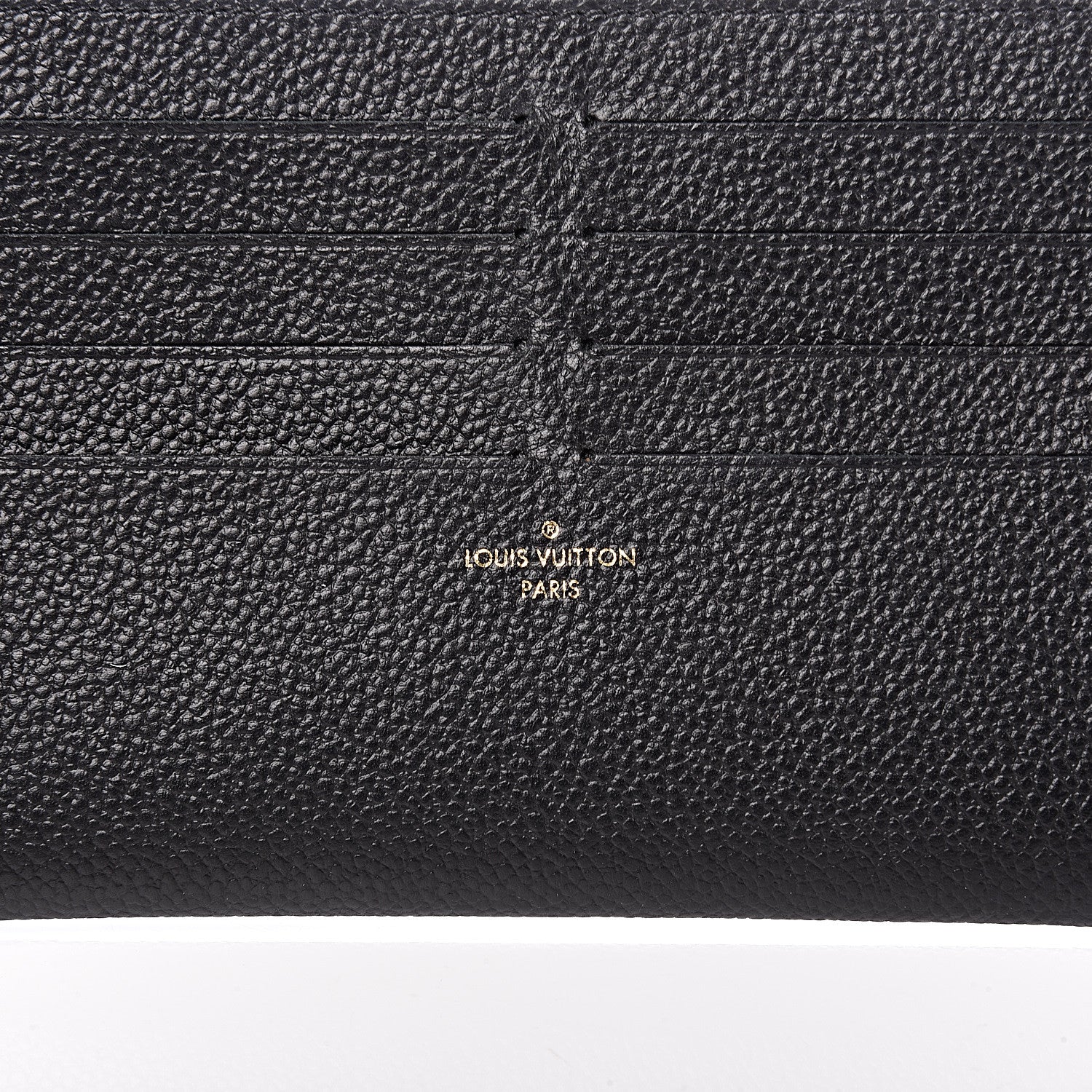 Louis Vuitton Calfskin Felicie Chain Wallet Card Holder Insert Black 6 of 6