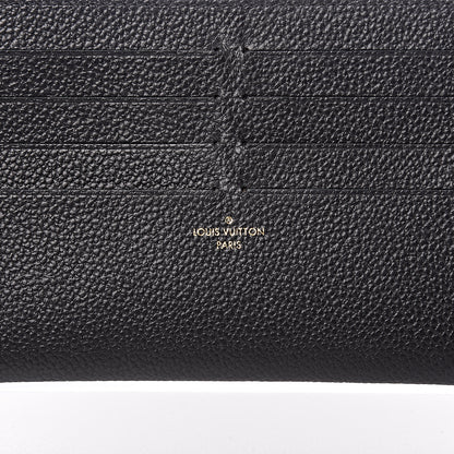 Louis Vuitton Calfskin Felicie Chain Wallet Card Holder Insert Black 6 of 6