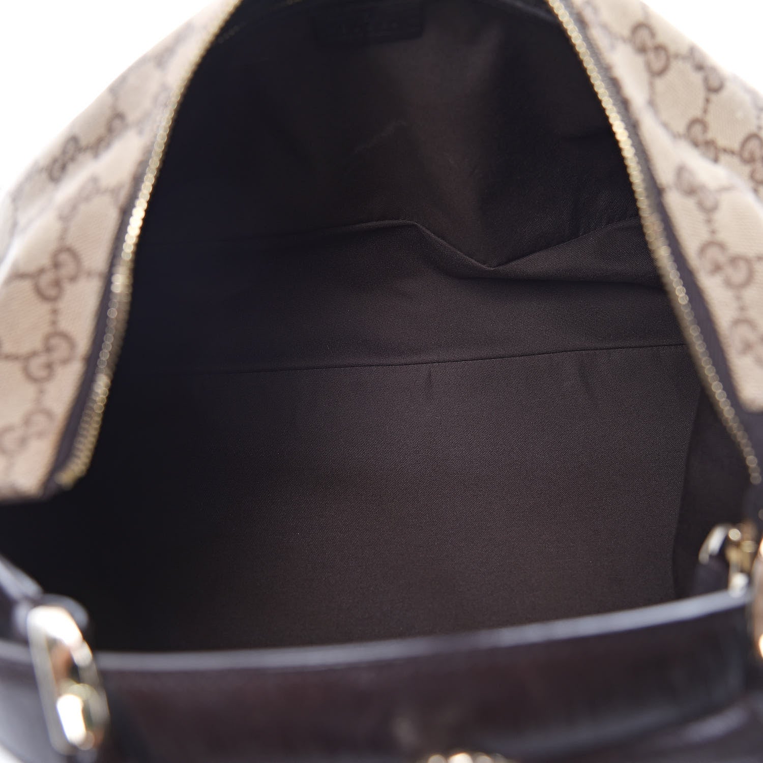 Gucci Monogram Medium Horsebit Chain Hobo Dark Brown 5 of 10