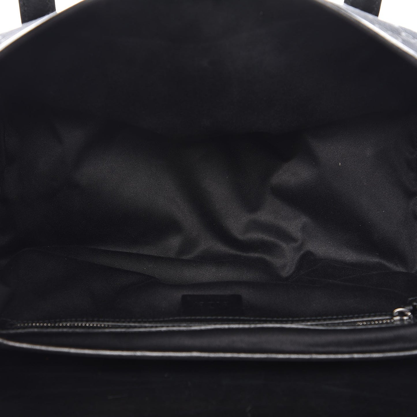 Monogram Studded Bamboo Bullet Satchel Black