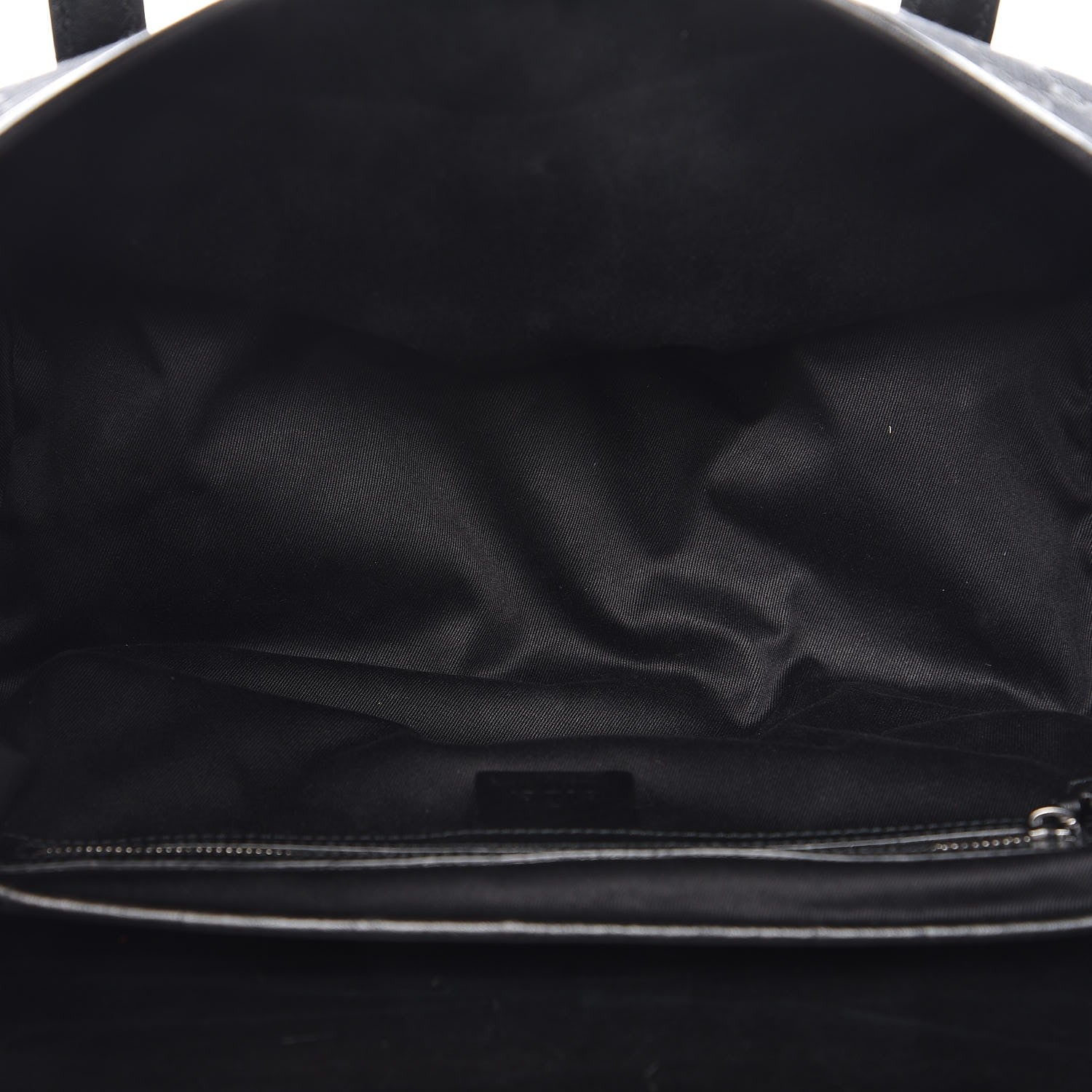 Gucci Monogram Studded Bamboo Bullet Satchel Black 5 of 7