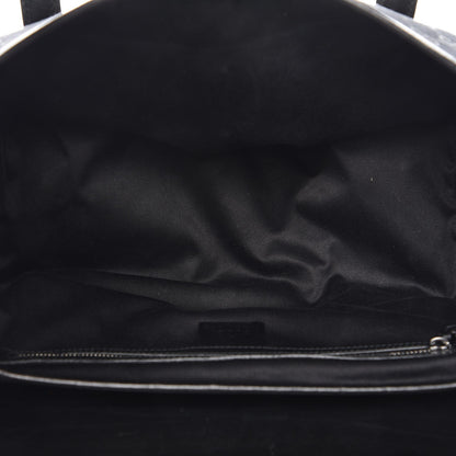 Gucci Monogram Studded Bamboo Bullet Satchel Black 5 of 7