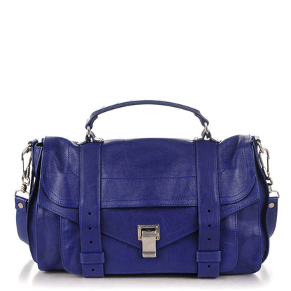 Proenza Schouler Lambskin Medium PS1 Satchel Cobalt Blue 1 of 7