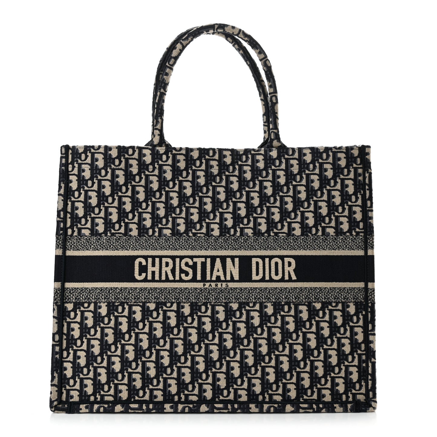 Oblique Large Book Tote Blue Multicolor
