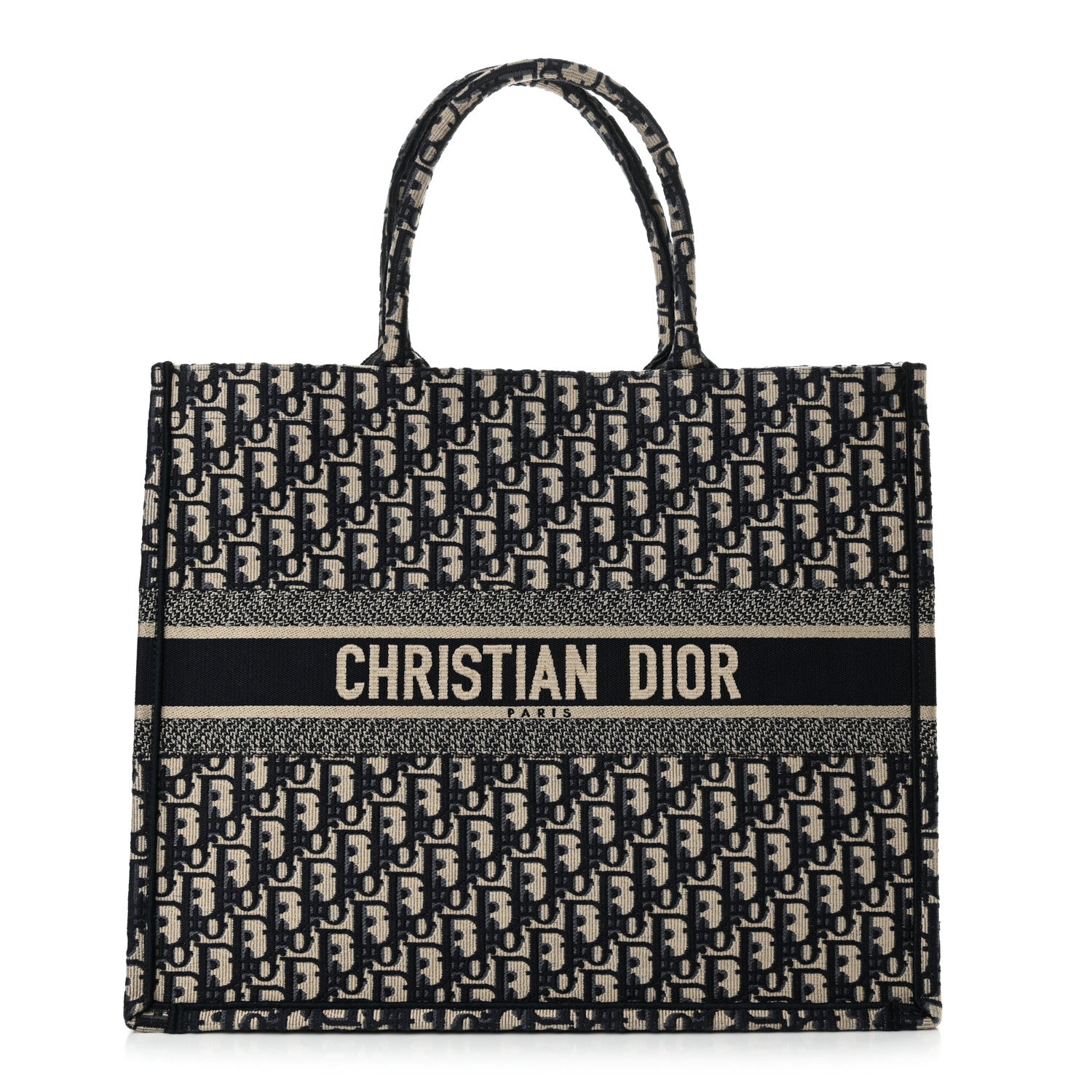 Christian Dior Oblique Large Book Tote Blue Multicolor 1 of 13