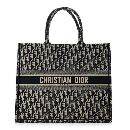 Christian Dior Oblique Large Book Tote Blue Multicolor 1 of 13