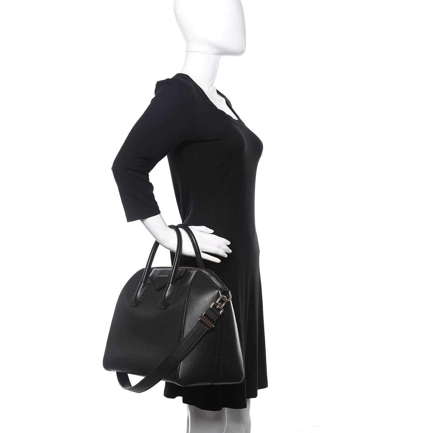 Givenchy Sugar Goatskin Medium Antigona Black 2 of 10