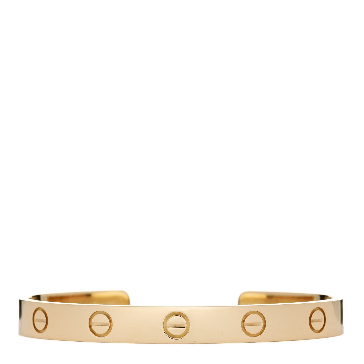 Cartier 18K Yellow Gold LOVE Cuff Bracelet 16 1 of 4