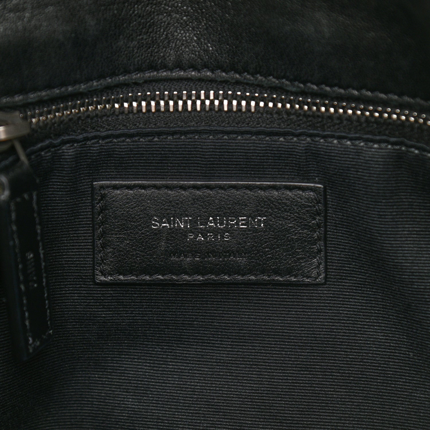 Saint Laurent Lambskin Quilted Medium Loulou Puffer Monogram Chain Satchel Black 6 of 12