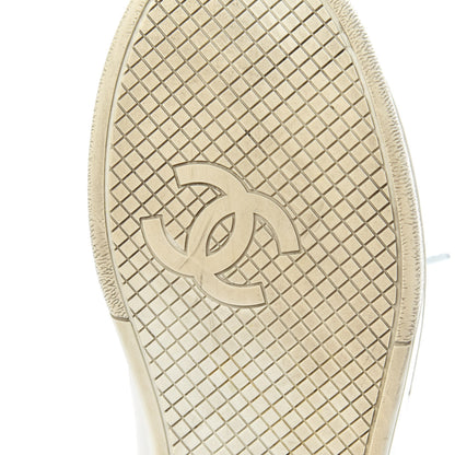 Chanel Calfskin CC Womens Sneakers 38.5 White 16 of 22