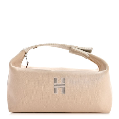 Hermes Canvas Small Bride-A-Brac Pouch Natural 1 of 8