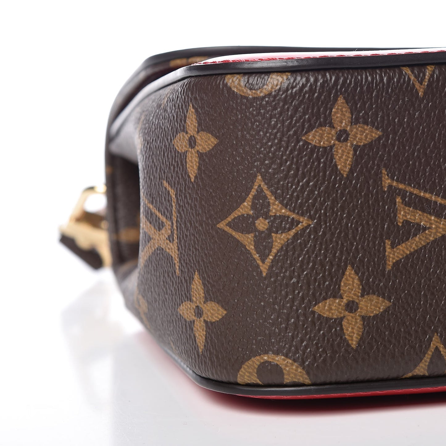 Patent Calfskin Monogram Cherrywood BB Scarlet
