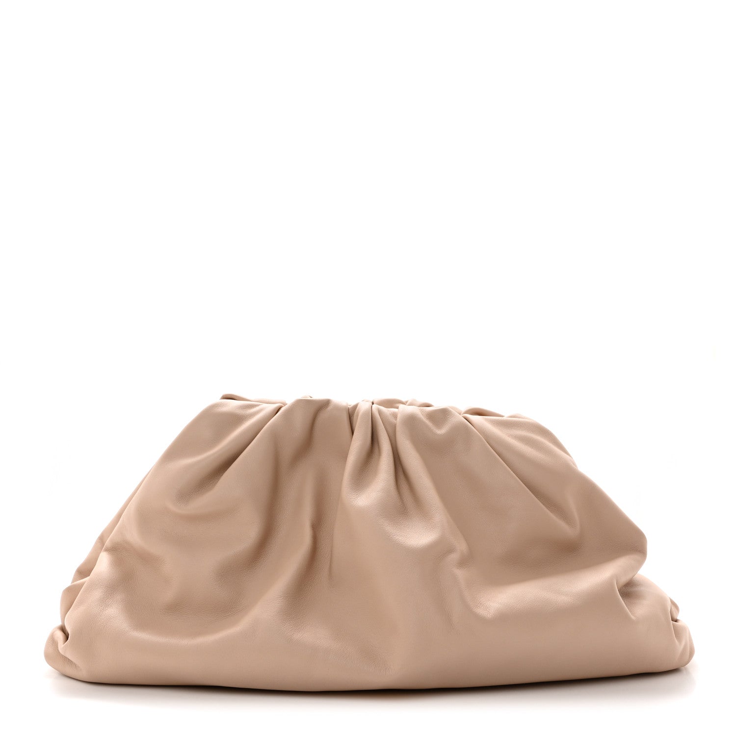Bottega Veneta Smooth Butter Calf The Pouch Oversized Clutch Nude 1 of 7