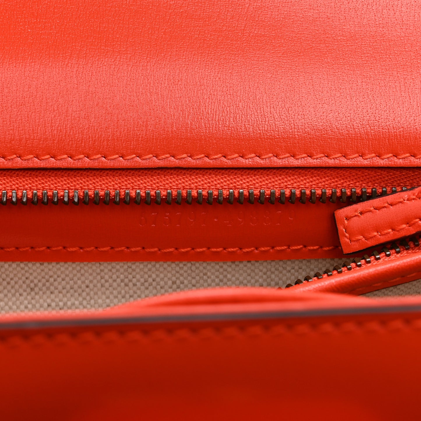 Boarded Dyana Lux Calfskin Web Small Bamboo 1947 Top Handle Bag Calypso Orange