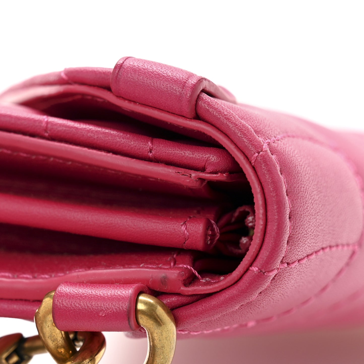 Calfskin New Wave Long Wallet Freesia