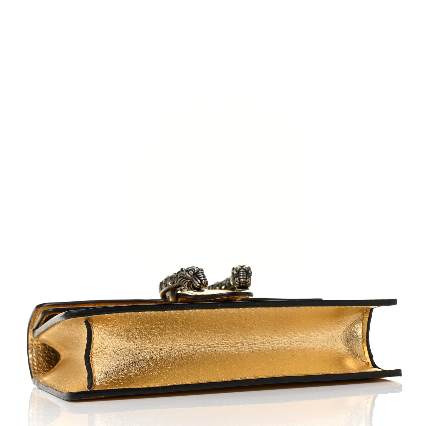 Metallic Calfskin Super Mini Dionysus Shoulder Bag Gold