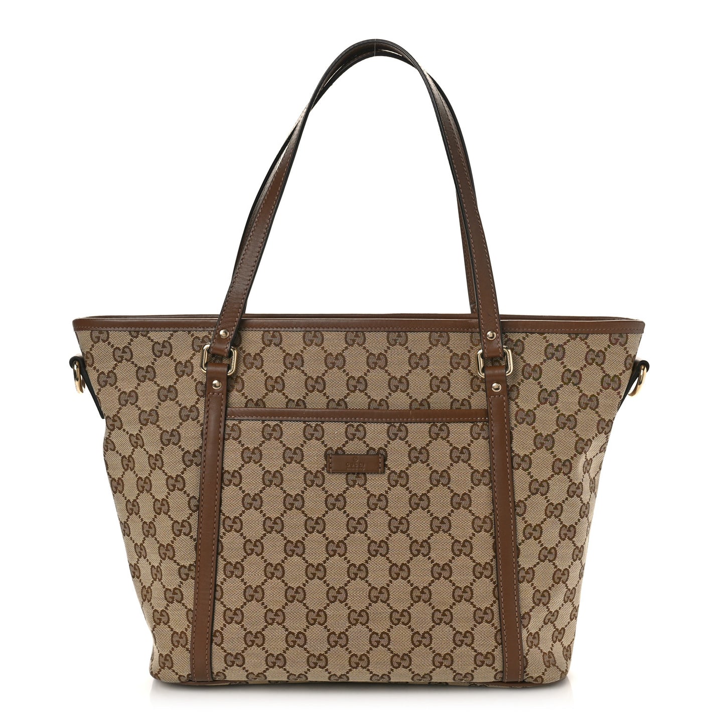GG Supreme Monogram Medium Joy Tote Brown