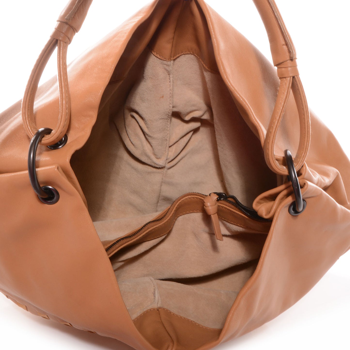 Nappa Intrecciato Aquilone Fortune Cookie Hobo Noce