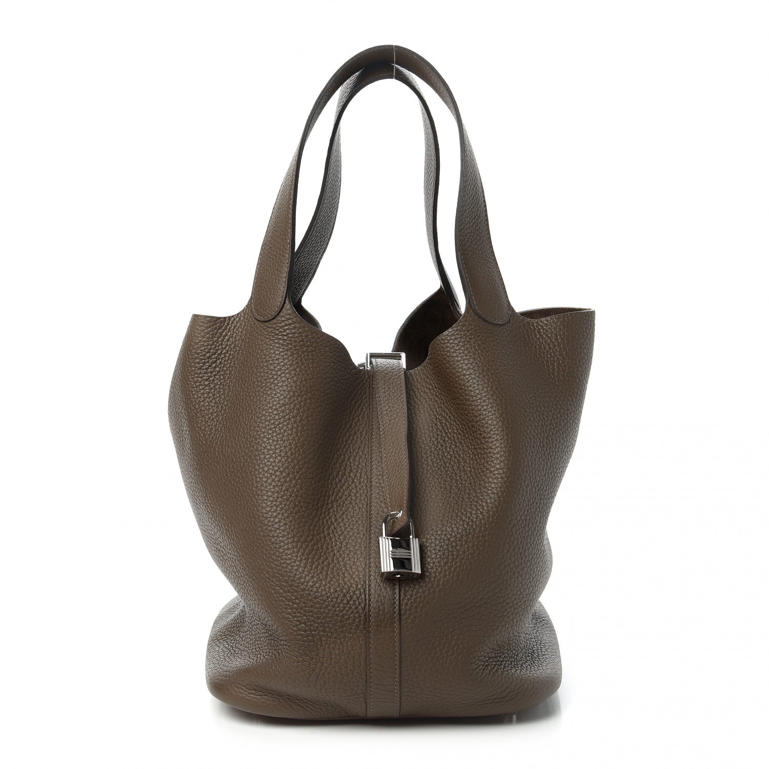 Hermes Taurillon Clemence Picotin Lock 26 GM Taupe 1 of 11